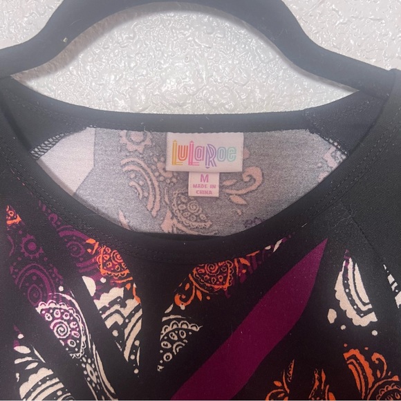 LuLaRoe Multicolor Chevron Long Sleeve Top - Picture 3 of 4